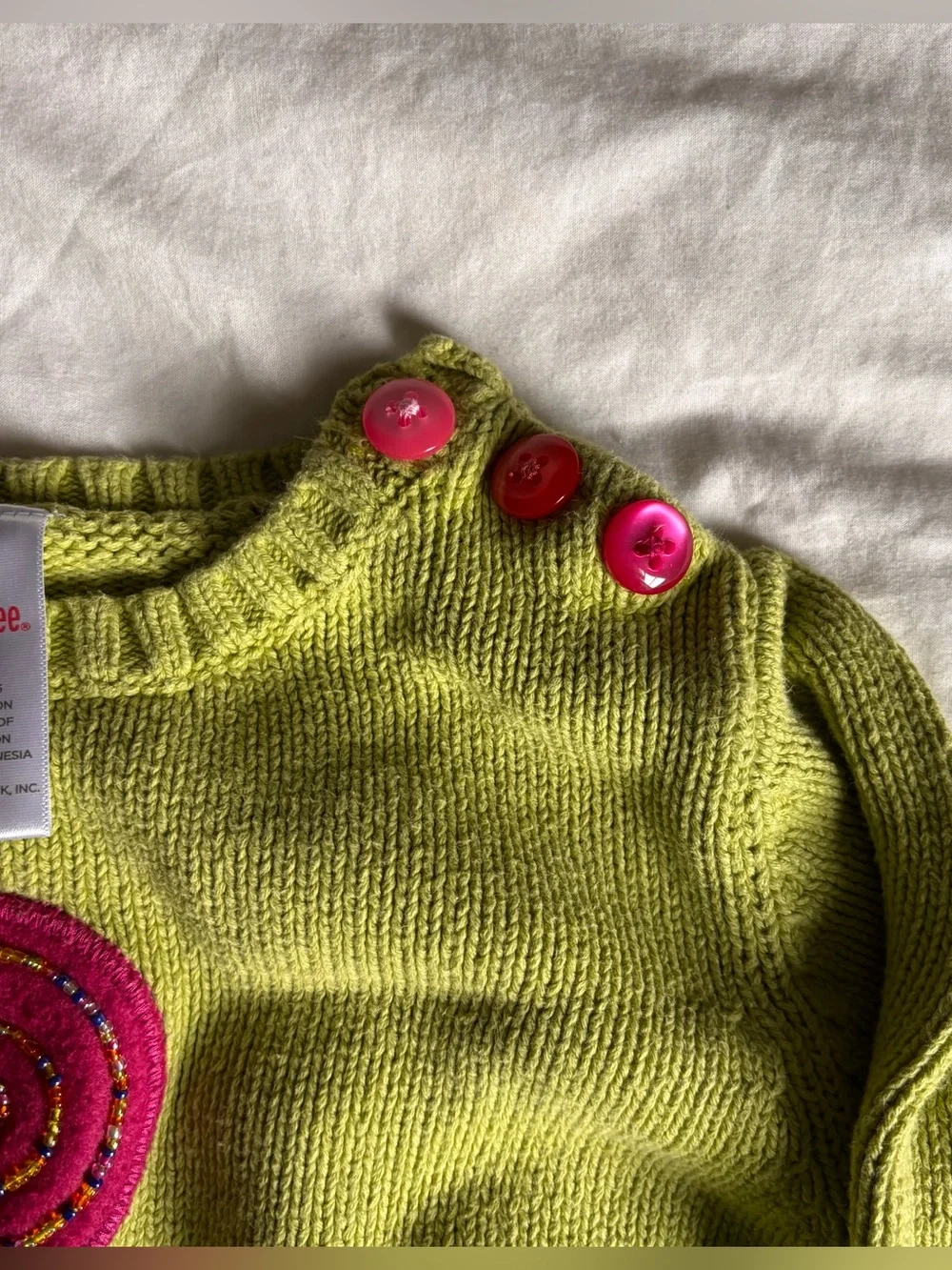 Vintage Gymboree Lollipop Green Sweater • Size 5
